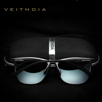 VEITHDIA Mode Vintage Originale Mærke Designer Solbriller Mænd/Kvinder Mandlige Kvadrat Sol Briller gafas oculos de sol masculino 6623