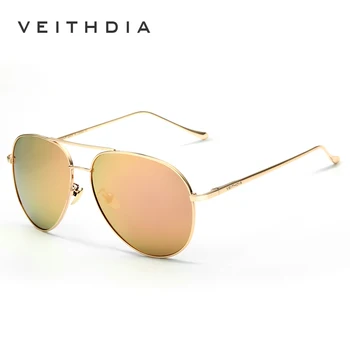 VEITHDIA modebrand Mode Unisex solbriller Polariseret Belægning Spejl Solbriller Oculos Mandlige Briller Til Mænd/Kvinder 3360