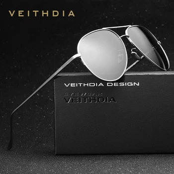 VEITHDIA modebrand Mode Unisex solbriller Polariseret Belægning Spejl Solbriller Oculos Mandlige Briller Til Mænd/Kvinder 3360