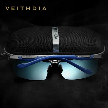 VEITHDIA Polariserede Solbriller Mænd Nye Ankomst Brand Designer solbriller Med Oprindelige Boksen gafas oculos de sol masculino 6589