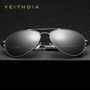 VEITHDIA Unisex Fashion solbriller Polariseret Belægning Spejl Solbriller oculos de sol feminino Briller Til Mænd/Kvinder 2736