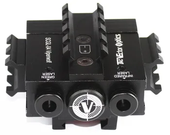 Vektor Optik Viperwolf Taktiske 5mW Grøn Laser-Syn & IR lasersigte Combo AR M4 Designator POINTER-LAMPEN passer 20mm Jernbane