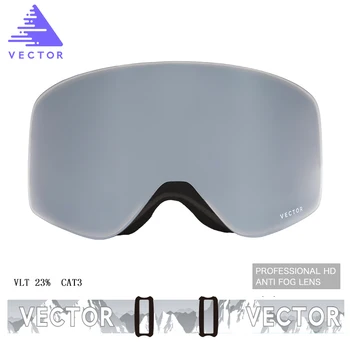 VEKTOR Ski Goggles Mænd Kvinder 2 Linse UV400 Anti-fog Skiløb-Brillerne på Snescooter Sne Snowboard Goggles Skating Maske Ski Briller