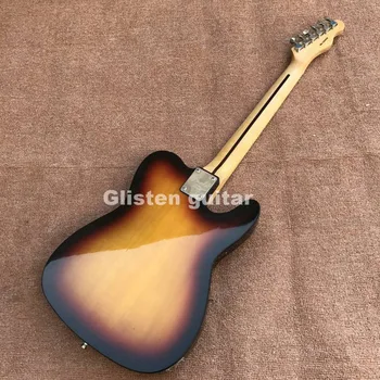 Venstre hånds TL sunburst elektrisk guitar, brugerdefineret guitarra