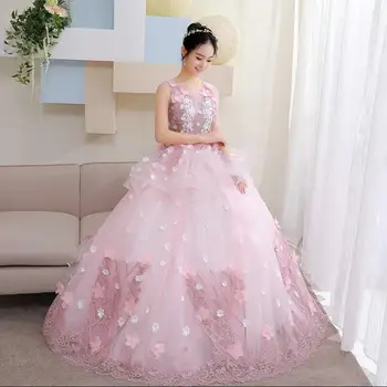 Vestido De 15 anos Quinceanera Kjoler Debutante kjole 2018 Bolden Kjole Multicolor Bryllup Ball Gown Søde Blonder Flower Party Kjoler