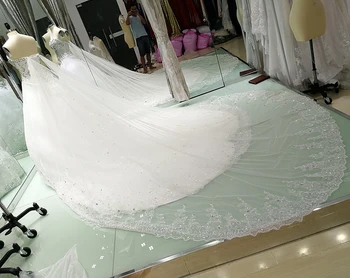 Vestido De Noiva 2018 Luksus Bryllup Kjoler Bold Kjole Kæreste Crystal Beaded med Long Train Brudekjole Bruden Kjoler