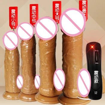 Vibrere Dildo Stor Dildo Speed Vibrerende Dildoer Kraftfulde sugekop Realistisk Penis Vandtæt Dildo Vibratorer til kvinder