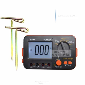 VICHY VC4105A LCD-Digital multimeter multimetro diagnoseværktøj tester Jordforbindelse Modstand/Spænding Tester Meter B0410