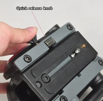 Video Kamera Dæmpning Væske Stativ Hoved Hydrauliske Hoved for Skyderen Monopod DSLR-Kamera optager Video MTX718 for Manfrotto 500AH