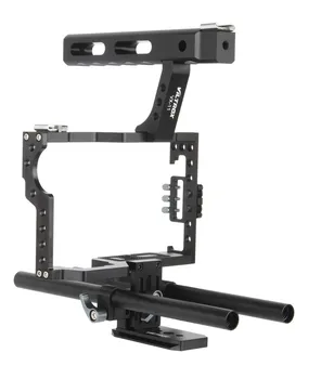 Viltrox 15mm Rod Rig DSLR Video Bur Kit Stabilisator + Håndtag Greb + Følg Fokus for Sony A7II A7r A7s A6300 Panasonic GH4 / M5