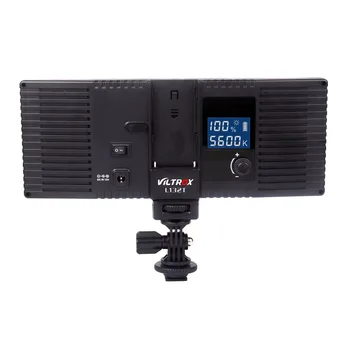 Viltrox L132t LED Studio Video Lampe Ultra Tynd Bi-Color & Dæmpbar Justerbar Lysstyrke for DSLR-Kamera+2 Batteri+Oplader