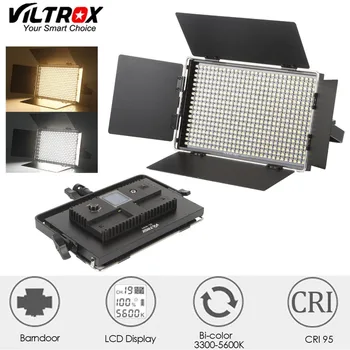 Viltrox VL-40T 540 LED Studio Video 3200K-5600K Slank Bicolor Dæmpbar LCD-Lampe til Kamera, Videokamera