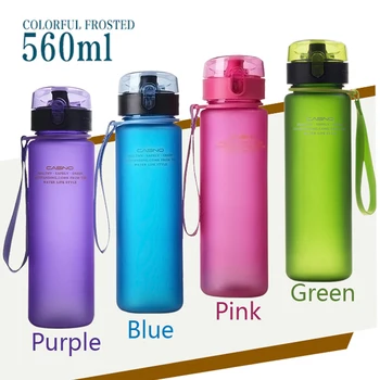 Vind blomst 560ml BPA Fri lækagetætte Sport Vand Flaske Top Kvalitet Min Sport Cykel-Camping Vandring Drink Plastik vandflaske