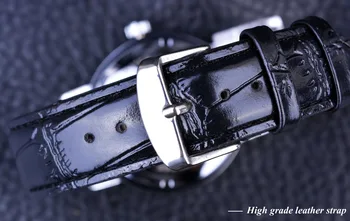 Vinder 4 Ring Designer Gennemsigtig Sagen Tilbage Black Golden Skelet Herre Ure Top Mærke Luksus Mekanisk Ur Armbåndsur Mænd