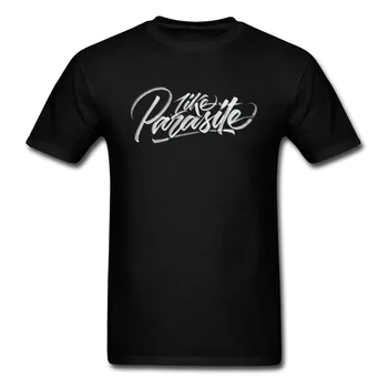 Vintage Brev Som Parasit Print Mænd Sort T-shirt Negative at Sige, Design Mandlige Kort Ærme Toppe, T-Shirt Brugerdefineret Gruppe