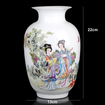 Vintage Keramik Vase Hjem Dekoration Antikke Skønhed Porcelæn Vase Blomst Dekoration, Pynt Håndværk Boligtekstiler