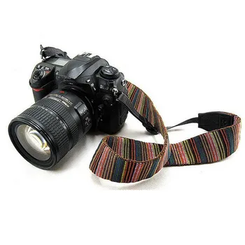 Vintage Korea-Style SLR DSLR-Kamera Hals Skulder Rem Computer Vævet Bomuld Stof til Canon til Nikon SLR Kameraer