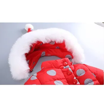 Vinteren Hætteklædte Jakker Til Nyfødte Pige Mode 2017 Varme Ned Pels Overtøj Toddler Baby Tøj Spædbarn Tøj Af Høj Kvalitet
