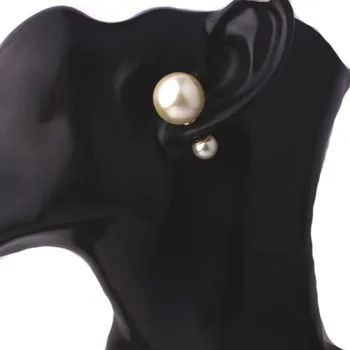 VIVILADY Mode Smykker Sæt Store Efterligning Perle med Rhinestone Halskæde, Armbånd, Øreringe og Ringe Erklæring, Kvinder Mode, Bryllup Gaver