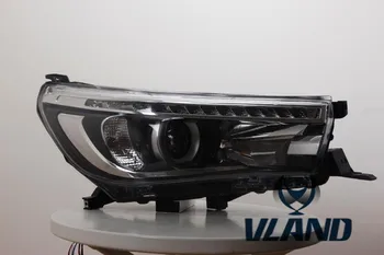 VLAND producent til Bil hoved lampe til Hilux LED Forlygte 2016 2017 Revo Hoved lys med xenon HID projektorens linse og Dag