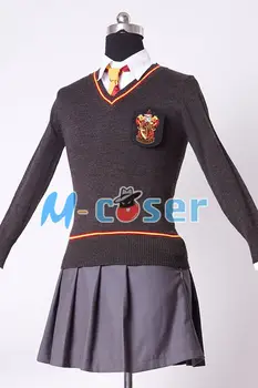 Voksen Hermione Granger Cosplay Kostume Voksen Harry Uniform Kjole Sæt Til Kvinder Komplet Sæt Kostume