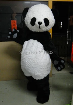 Voksen størrelse Nye version Kinesiske Giant Panda Maskot kostume lyst til cosplay kostumer til Halloween party event