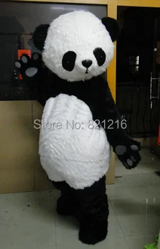 Voksen størrelse Nye version Kinesiske Giant Panda Maskot kostume Jul Maskot kostume til Halloween party event