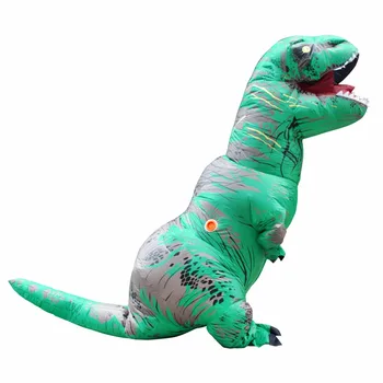 Voksen T-REX Oppustelige Dinosaurus-Kostume Carnival Cosplay Dyr Fantasier Fancy Kjole Buksedragt Halloween Kostume til Kvinder