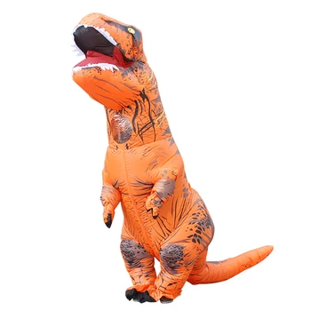 Voksen T-REX Oppustelige Dinosaurus-Kostume Carnival Cosplay Dyr Fantasier Fancy Kjole Buksedragt Halloween Kostume til Kvinder