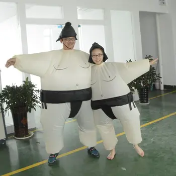 Voksne Børn Sumo Sumou Wrestler Cosplay Kostume Halloween Sjove Kjole Oppustelige Passer Bunde
