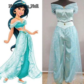 Voksne Kvinder Girl Børn Animationsfilm Aladdin Prinsesse Jasmin Cosplay Kostume Tøj
