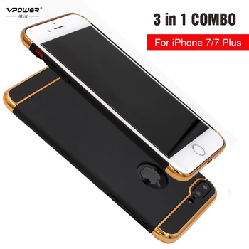 Vpower Plating Case Til iphone 7/7 plus iphone 8 Tilfælde Luksus Ultra Slank PC Hard Back Cover Til Apple iPhone 7 Beskyttelse Sager