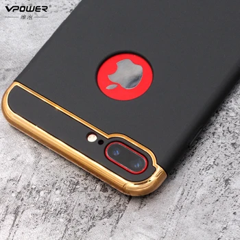Vpower Plating Case Til iphone 7/7 plus iphone 8 Tilfælde Luksus Ultra Slank PC Hard Back Cover Til Apple iPhone 7 Beskyttelse Sager