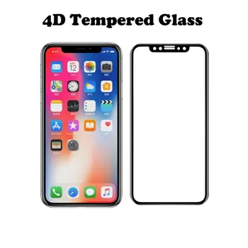 VSKEY 100pcs 4D 5D Hærdet Glas Til IPhone X 6 6s 7 8 Plus Skærm Protektor Fuld Dækning Beskyttende Glas Film