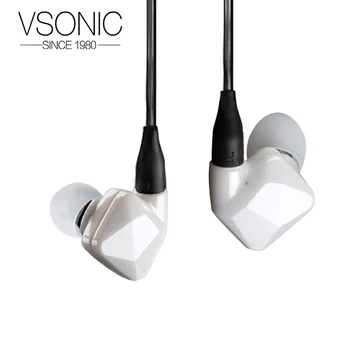 Vsonic GR09 HIFI-I-øret Hovedtelefoner Keramik Udskifteligt kabel-Dynamic Noise Isolation Hovedtelefoner