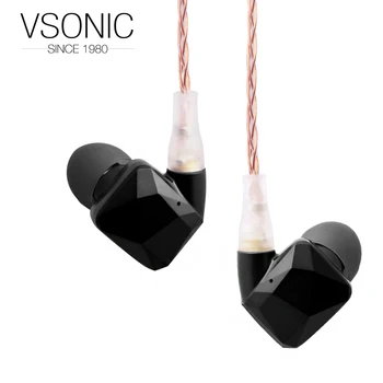 Vsonic GR09 HIFI-I-øret Hovedtelefoner Keramik Udskifteligt kabel-Dynamic Noise Isolation Hovedtelefoner