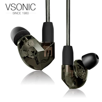 VSONIC NYE VSD3S Hovedtelefoner Professionelle Støj-isolering HIFI Indre-Ear Hovedtelefon Stereo Forstærket Bas