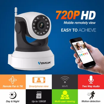 VStarcam HD Ip-Kamera Trådløst Wi-fi, Video-Overvågning, Nat Sikkerhed Kamera Netværk Indendørs Baby Monitor C7824WIP