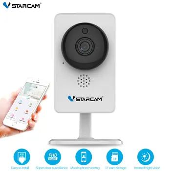 VStarcam IP-Kamera C92S 1080P wifi Mini-Kamera Infrarød night vision, Motion Alarm Video Overvågning