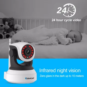 VStarcam Trådløs Sikkerhed IP-Kamera Wifi-IR-Cut Night Vision Optagelse af Lyd Overvågning Netværk Indendørs Baby Monitor C7824WIP