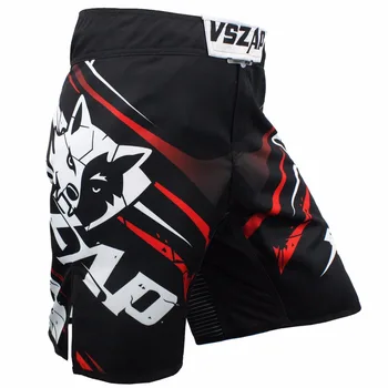 VSZAP Mænds Muay Thai Boxing Shorts Udskrivning MMA Shorts Kampen Kæmper Kort Polyester Kick Gel Thai-Boksning, MMA Shorts Boxe