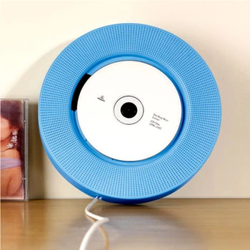 Vægmontering Bluetooth CD-Afspiller, Bærbar Højttaler Træk i Kontakten Med Eksterne Højttaler FM-Radio, USB-Drev, CD -, DVD -, VCD, WMA, AVI Player