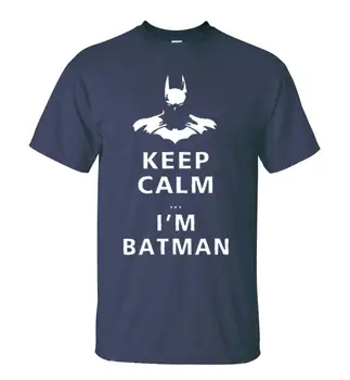 Vær Rolig, jeg Er Batman 2017 Sommer Mode Herre T-Shirt i Bomuld af Høj Kvalitet Casual Tegnefilm Slim Fit Hip Hop Style T-shirten