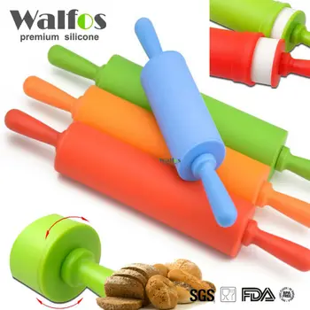 WALFOS 22 cm, Non-stick fondant kagerulle til børn Fondant Kage Dejen Rullen Udsmykning Kage, Roller, håndværk, Bagning madlavning Værktøj
