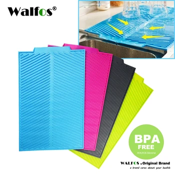 WALFOS fødevaregodkendt silikone Skål skål Tørring Mat Extra Large varmeandig Silikone Antibakteriel Dishwaser Sikker