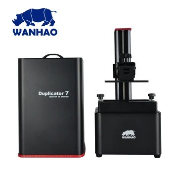 WANHAO D7 1.5 DLP UV-resin 3D-printer med den røde plet, bedre udseende, bedre kvalitet, med 250ml prøve harpiks kan vælge farve