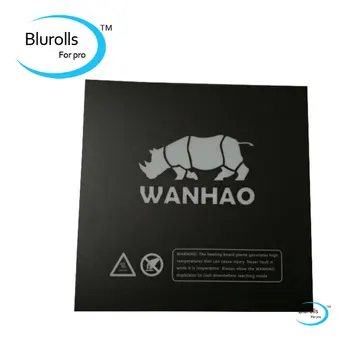 Wanhao i3 3D-printer reservedele udskrivning opvarmet seng mærkat lignende med Buildtak Prusa i3 opvarmet plade bygge plade tape sort