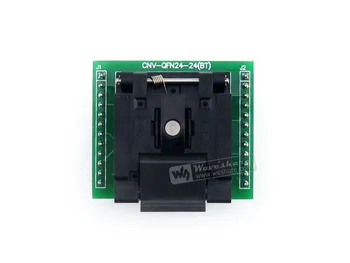 Waveshare QFN24 AT DIP24 (A) # Enplas QFN-24BT-0.5-01 IC Test Stik Adapter 0,5 mm Pitch for QFN24 MLF24 MLP24 Pakke