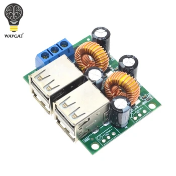 WAVGAT 4-USB-Port-Trin-ned Strømforsyning Converter Bord Modul DC 12V 24V 40V til 5V 5A Til MP3/MP4 Telefon, Bil Udstyr