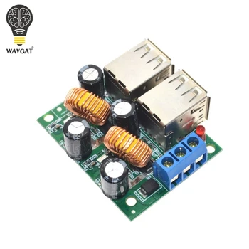 WAVGAT 4-USB-Port-Trin-ned Strømforsyning Converter Bord Modul DC 12V 24V 40V til 5V 5A Til MP3/MP4 Telefon, Bil Udstyr